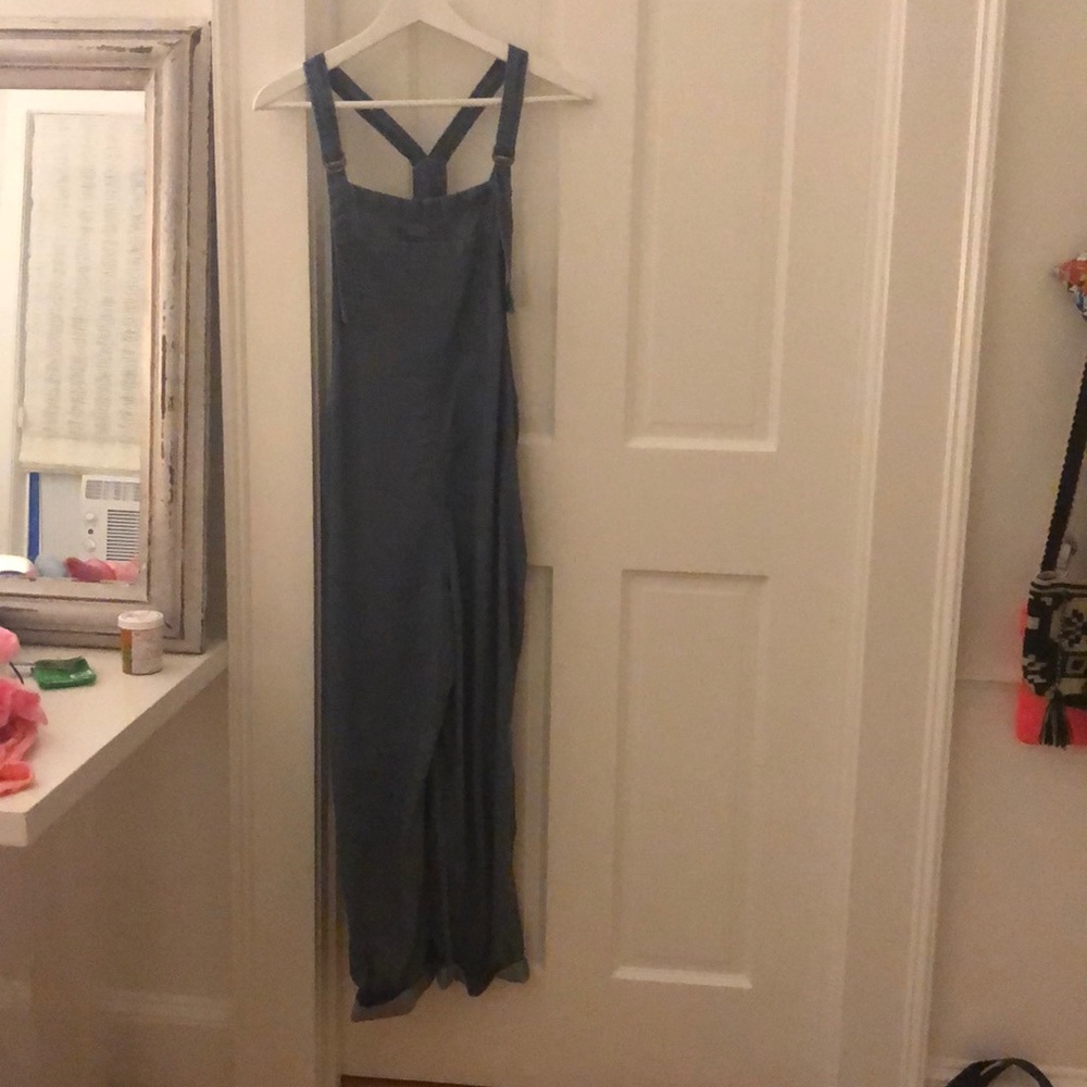 AEO denim looking jumpsuit